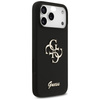 Etui Guess Silicone Big 4G Script do     iPhone 17 Pro Max czarny