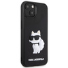 Etui Karl Lagerfeld Rubber Choupette 3D na iPhone 14 - czarne