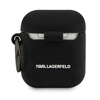 KARL LAGERFELD KLACA2SILCHBK AIRPODS 1/2 COVER CZARNY/BLACK SILICONE CHOUPETTE