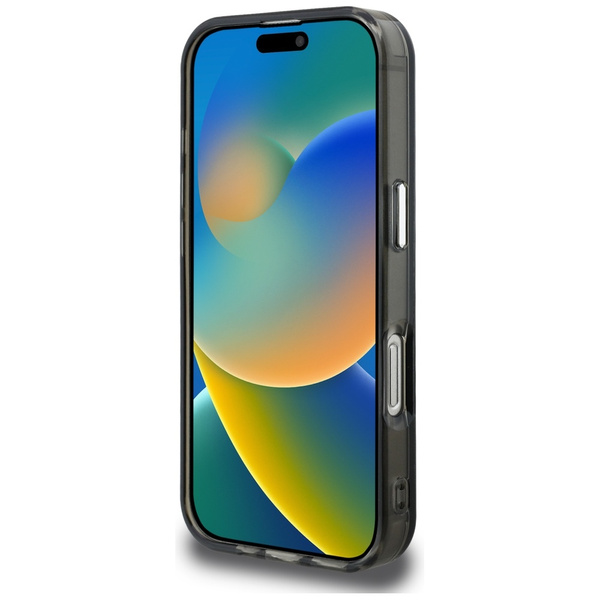 Etui Karl Lagerfeld IML Aquarelle Karl   & Choupette & Logo do iPhone 16 czarny