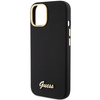 Guess GUHCP15SSMBSLK iPhone 15 / 14 / 13 6.1" czarny/black hardcase Silicone Script Metal Logo & Frame