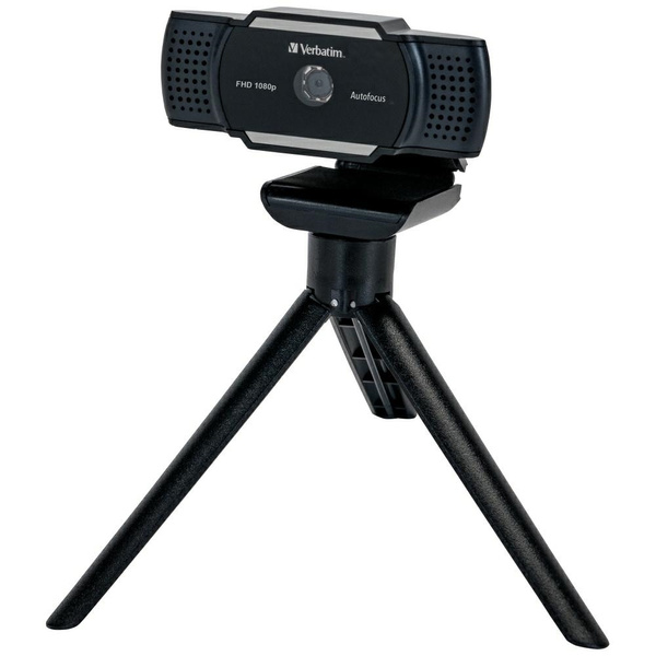 Verbatim Kamera internetowa z mikrofonemFull HD 1080p AWC-01 czarny/black 49578