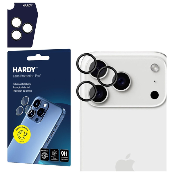 Ochrona na obiektyw aparatu 3MK HARDY    Lens Protection Pro do Apple iPhone 17 Pro / 17 Pro Max czarny