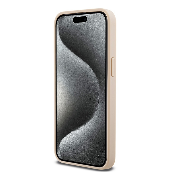 DKNY DKHCP15XPRTHSLP iPhone 15 Pro Max6.7" różowy/pink hardcase Leather Mono Stripe & Metal Logo