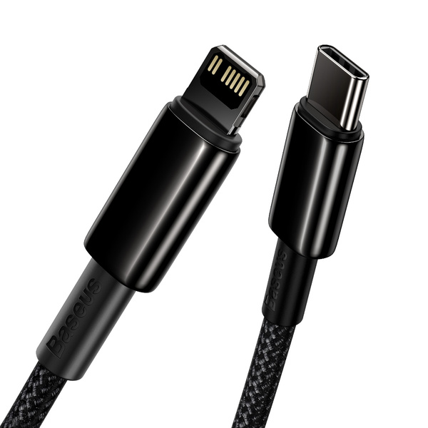 Baseus CATLWJ-A01 Lightning - USB-C PD 20W 480Mb/s 2m cable - black