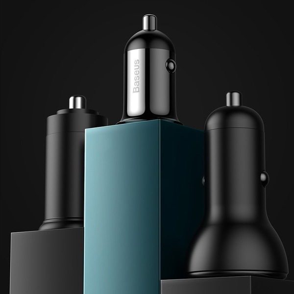 Baseus Grain Pro car charger 2x USB 4.8 A white (CCALLP-02)