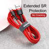 Kabel Baseus Cafule USB-A / USB-C QC 3.0 3A 0.5 m - czerwony