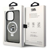 Karl Lagerfeld KLHMP15LHMRSKCK iPhone 15 Pro 6.1" black/black hardcase Ring Stand Karl&amp;Choupette MagSafe