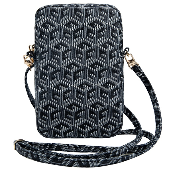 Guess Torebka GUWBZPGCSPGK czarny/blackZip GCube Bottom Stripe
