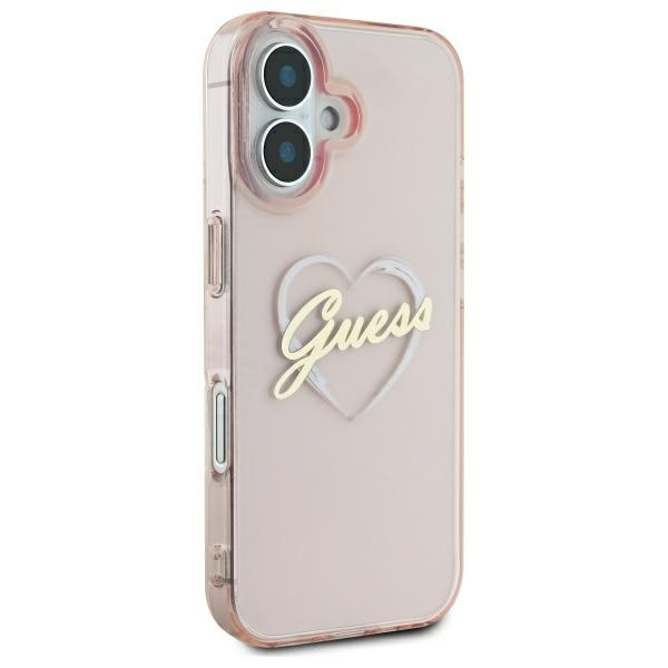Guess GUHCP16SHCHGSPP iPhone 166.1" różowy/pink hardcase IML Heart