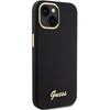 Guess GUHCP15SSMBSLK iPhone 15 / 14 / 13 6.1" czarny/black hardcase Silicone Script Metal Logo & Frame
