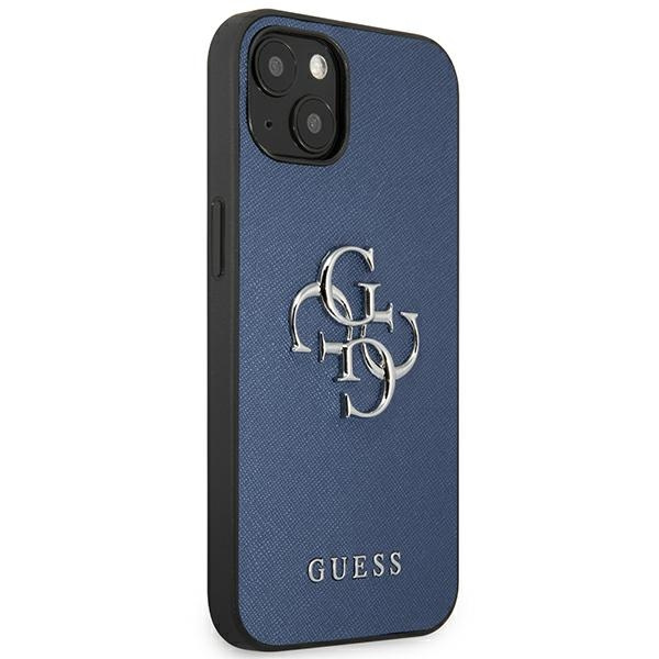 Guess GUHCP13SSA4GSBL iPhone 13 mini5,4" niebieski/blue hardcase Saffiano 4G Metal Logo