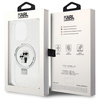Karl Lagerfeld KLHMP14LHMRSKCH iPhone 14 Pro 6.1" white/white hardcase Ring Stand Karl&amp;Choupette MagSafe