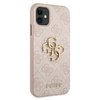 Guess GUHCN614GMGPI iPhone 11 6,1"/ Xr różowy/pink hardcase 4G Big Metal Logo