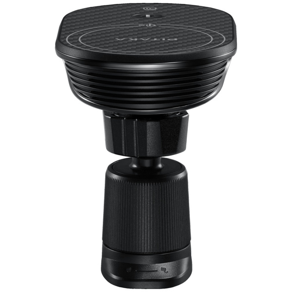 Uchwyt samochodowy z ładowarką           bezprzewodową PITAKA MagEZ Pro 2 Qi2 15W NFC Magsafe czarno szary