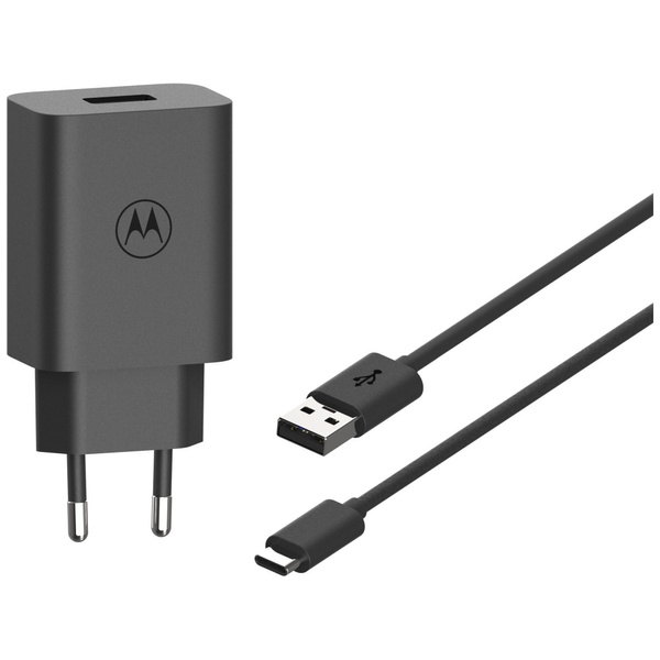 Ładowarka sieciowa Motorola TurboPower   33W USB-A z kablem USB-A do USB-C 1m czarny
