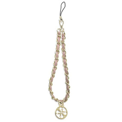 GUESS ZAWIESZKA GUSTSAS4P PHONE STRAP RÓŻOWY/PINK CHAIN METAL 4G CHARM