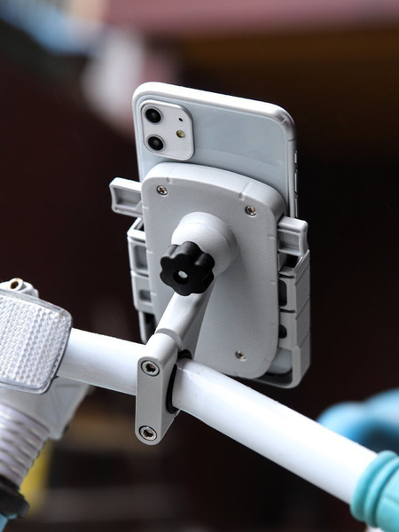 UCHWYT ROWEROWY MOTOCYKLOWY ALUMINIOWY NA HULAJNOGĘ CZARNY