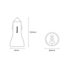 Baseus Golden Contactor Pro car charger USB-A + 2x USB-C 65W dark gray (CGJP010013)