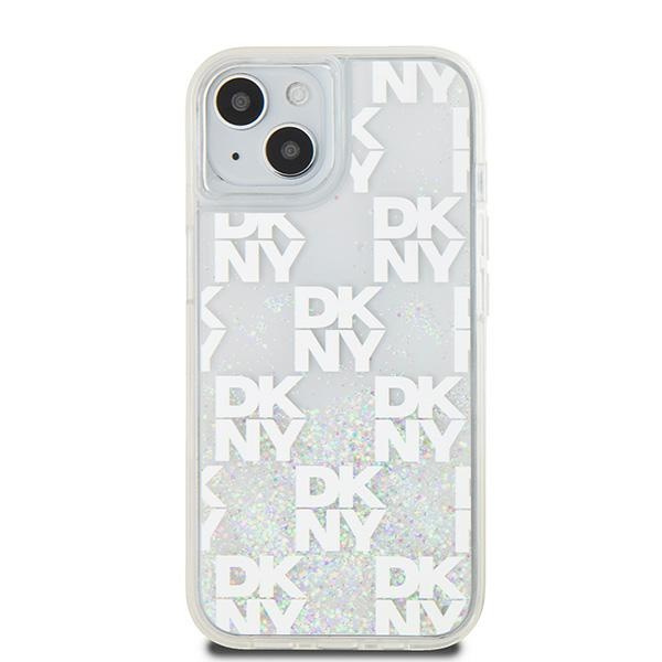DKNY DKHCP15SLCPEPT iPhone 15 / 14 / 136.1" biały/white hardcase Liquid Glitter Multilogo