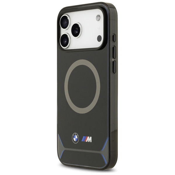 Etui BMW M IML Metal Buttons & Logo      MagSafe do iPhone 17 Pro Max niebieski