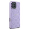Guess GUHMP16LPSAPSMEU iPhone 16 Pro6.3" fioletowy/purple hardcase Saffiano Peony Classic Logo MagSafe