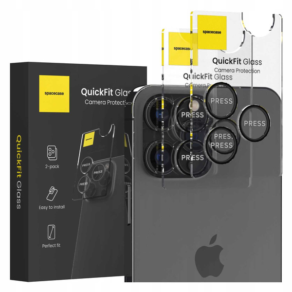 Spacecase Szkło na aparat QuickFit Camera iPhone 13 Pro/13 Pro Max black