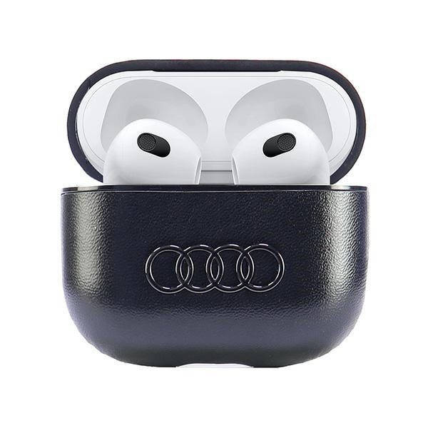 Audi Leather Big Logo AirPods 3 cover czarny/black AU-AP3-GT/D3-BK