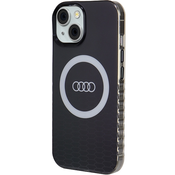 Etui Audi IML Big Logo MagSafe na iPhone 15 / 14 / 13 - czarne