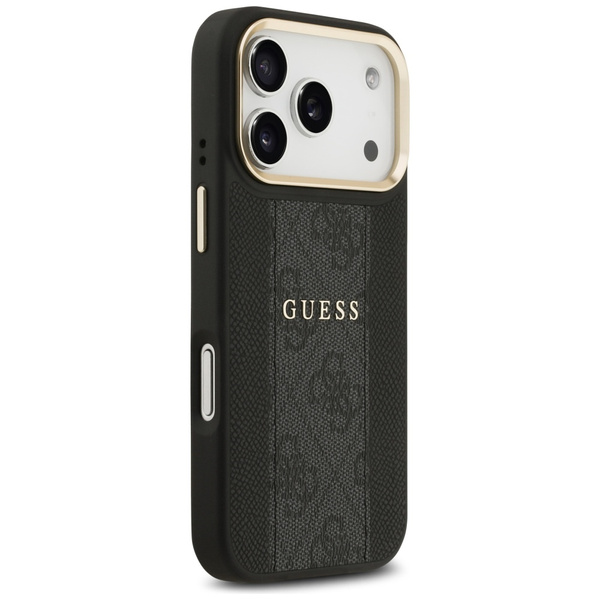 Etui Guess 4G Stripe MagSafe do iPhone 17 Pro czarny