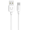 USAMS Kabel U-Turn microUSB 1m biały/white 2A MICUSBXD02 (US-SJ098)