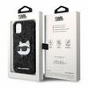 Etui Karl Lagerfeld Glitter Choupette Patch na iPhone 11 / Xr - czarne