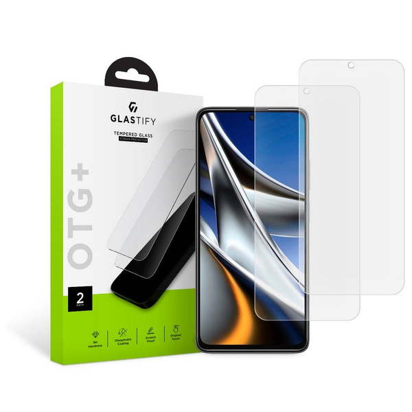 TEMPERED GLASS GLASTIFY OTG+ 2-PACK XIAOMI POCO X4 PRO 5G CLEAR