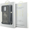 Etui Guess 4G Big Logo Cord Stap         Crossbody do iPhone 16 Pro Max brązowy