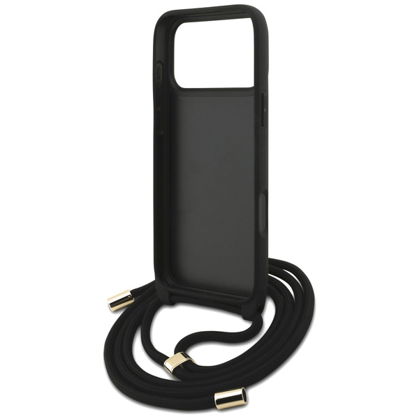 Etui Guess 4G Big Logo Cord Stap         Crossbody do iPhone 17 Pro Max brązowy