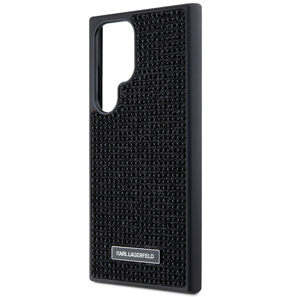 Etui Karl Lagerfeld Rhinestone Metal Logo na Samsung Galaxy S24 Ultra - czarne