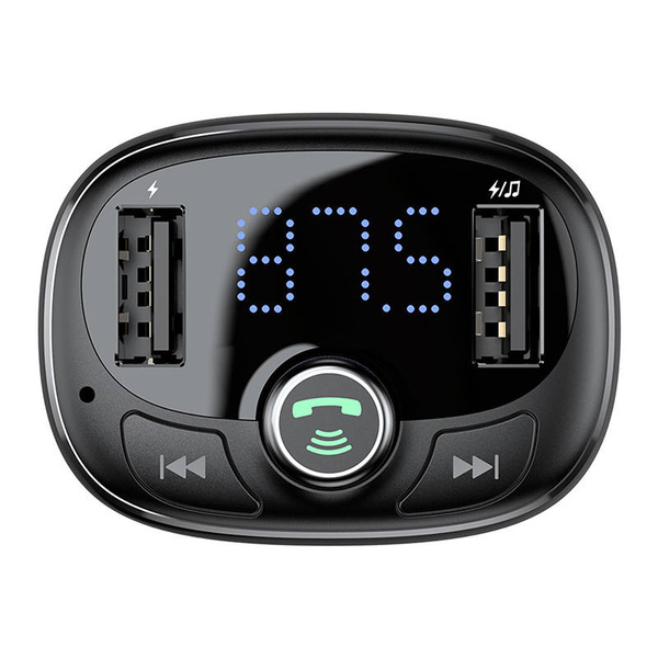 TRANSMITTER FM BASEUS T-TYPED S-09 BLUETOOTH (BLACK)