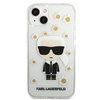 KARL LAGERFELD KLHCP13MHFLT IPHONE 13 / 14 / 15 6,1" PRZEZROCZYSTY/TRANSPARENT FLOWER IKONIK KARL