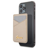Guess Wallet Card Slot GUWMSSASLGOMagSafe Saffiano złoty/gold