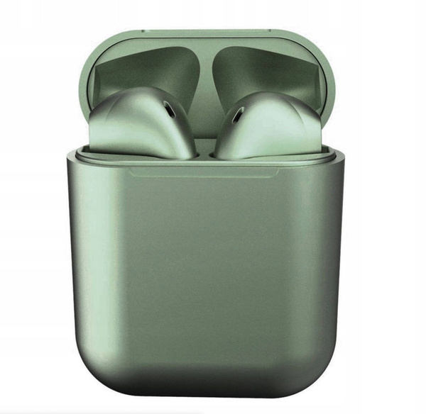 EARPHONES BLUETOOTH TWS INPODS I12 GREEN METALLIC