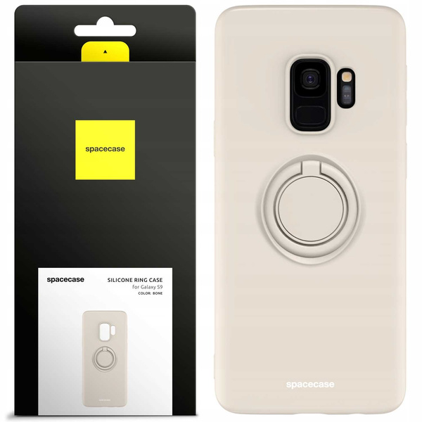 Spacecase Etui Silicone Ring Galaxy S9 bone