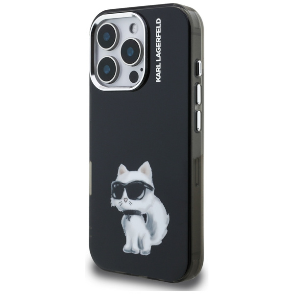 Etui Karl Lagerfeld IML Aquarelle        Choupette & Logo do iPhone 16 Pro Max czarny