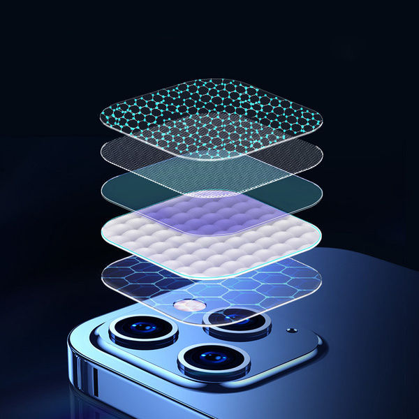 Joyroom Mirror Series szkło hartowane na cały aparat obiektyw kamerę do iPhone 12 przezroczysty (JR-PF730)