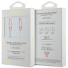 Guess GUCCLALRGDP kabel USB-C - USB-C1.5m Fast Charging różowy/pink Ebossed Logo