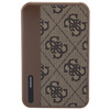 Guess Powerbank 15W GUPB5LP4GEGW5000mAh brązowy/brown 4G Leather Metal Logo