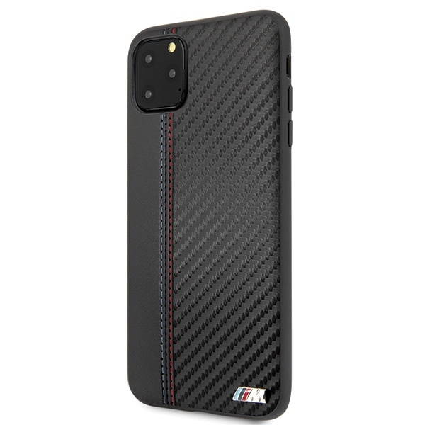 ETUI HARDCASE BMW BMHCN65MCARBK IPHONE 11 PRO MAX CZARNY/BLACK PU CARBON