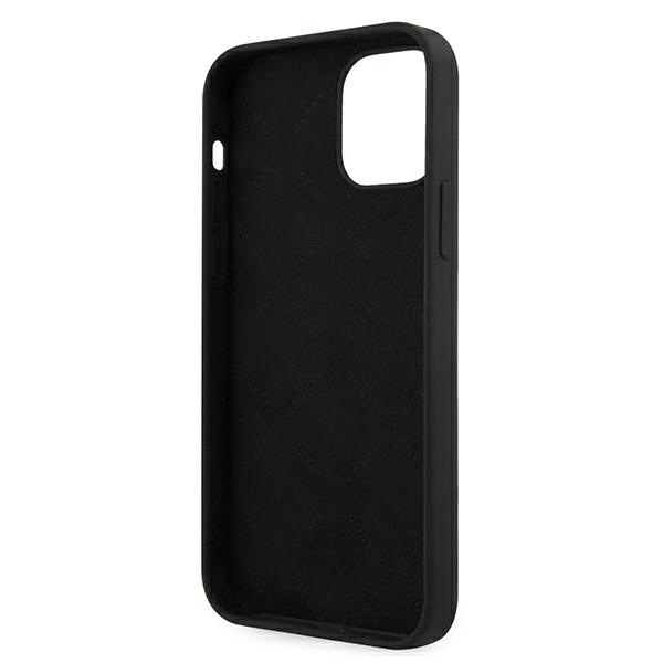 Guess GUHCP12SLSVSBW iPhone 12 mini5,4" czarno biały/black white hardcase Silicone Vintage