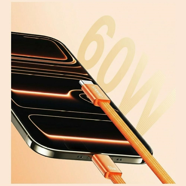 Kabel USAMS U96 60W USB-C do USB-C 1.2m  niebieski