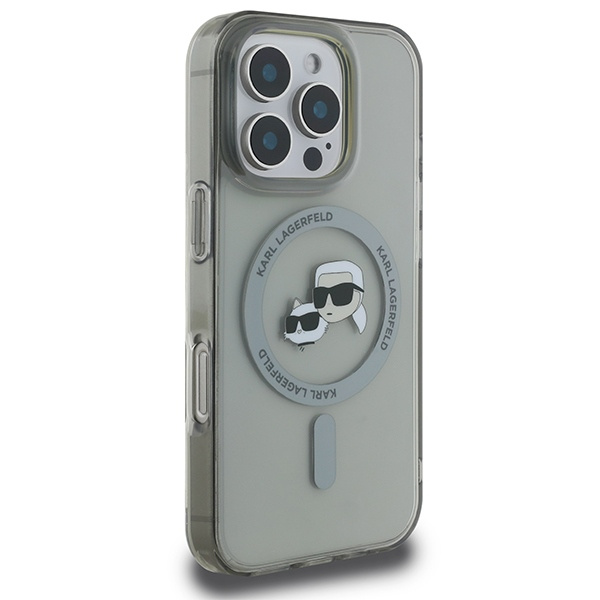 Karl Lagerfeld KLHMP16XHLSKCK iPhone Pro Max 6.9" czarny/black hardcase IML Metal Karl&Choupette Head MagSafe