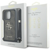 Etui Guess 4G Big Logo Cord Stap          Crossbody do iPhone 16 Pro brązowy